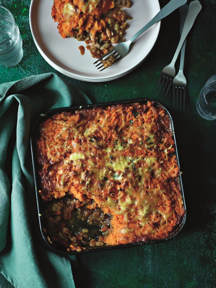 Sweet Potato-crusted Cottage Pie