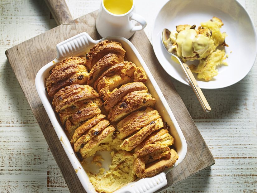 Fruit Scone and Butter Pudding Recipe: Veggie