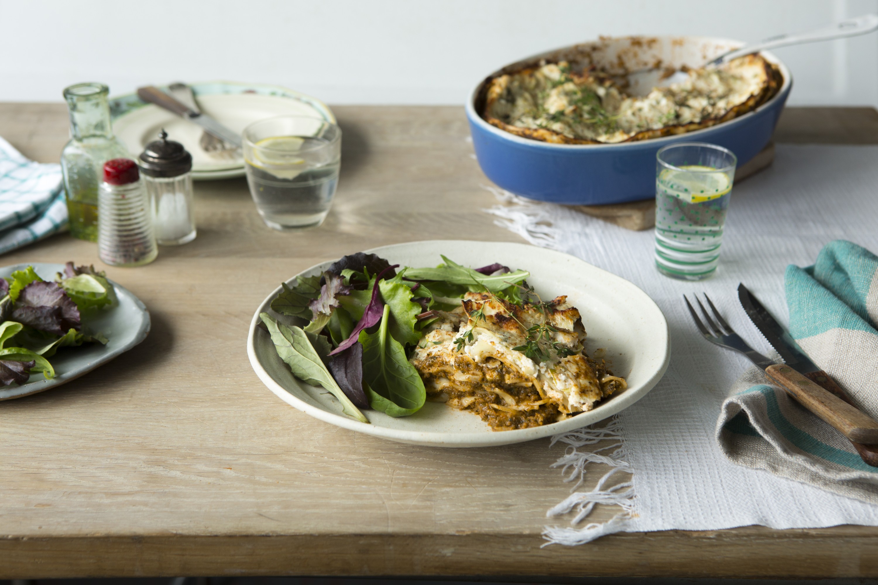 Courgette and Tomato Lasagne