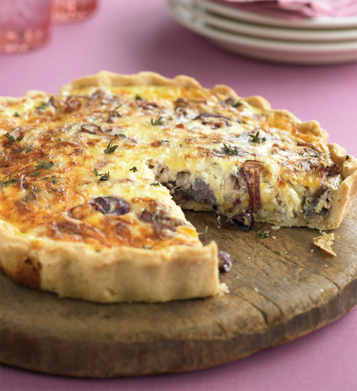 Sweet Red Onion and Edam Tart