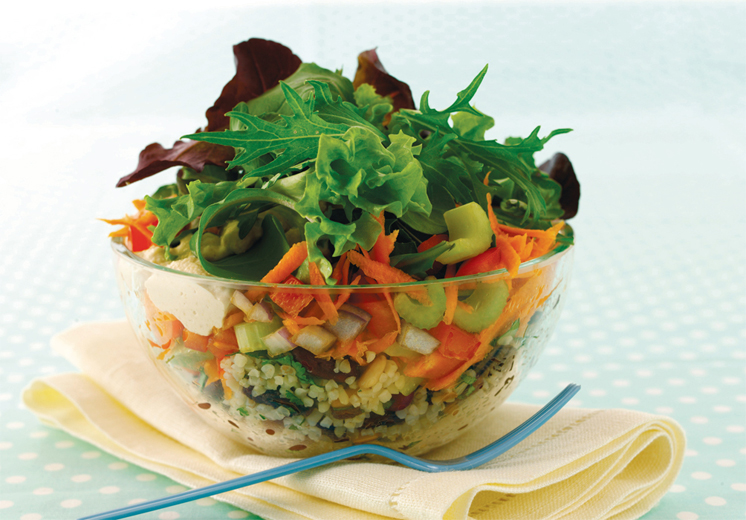 Bean and Wheat Salad