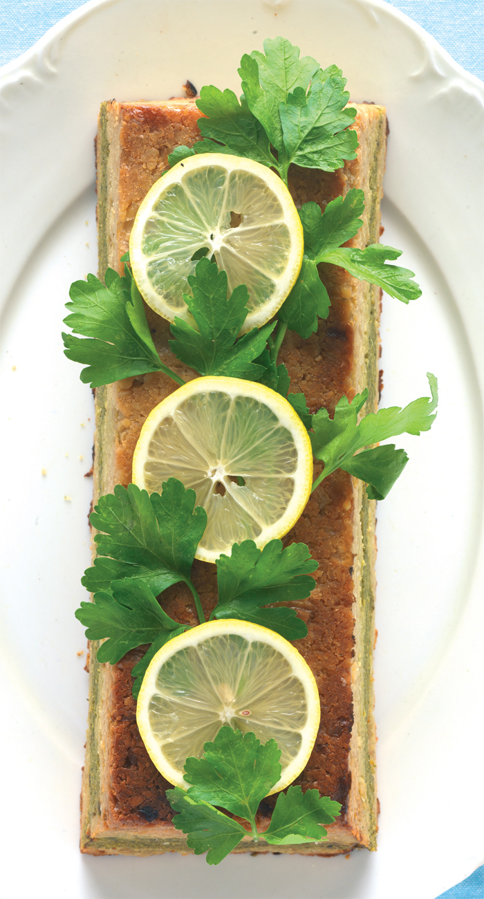 White Nut Roast with Herb Stuffing