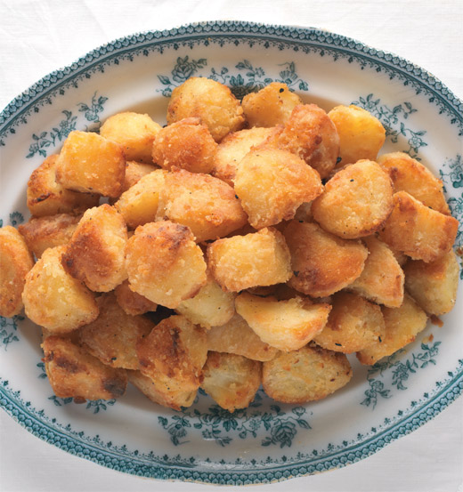 Crunchy Golden Roast Potatoes Vegetarian Recipe