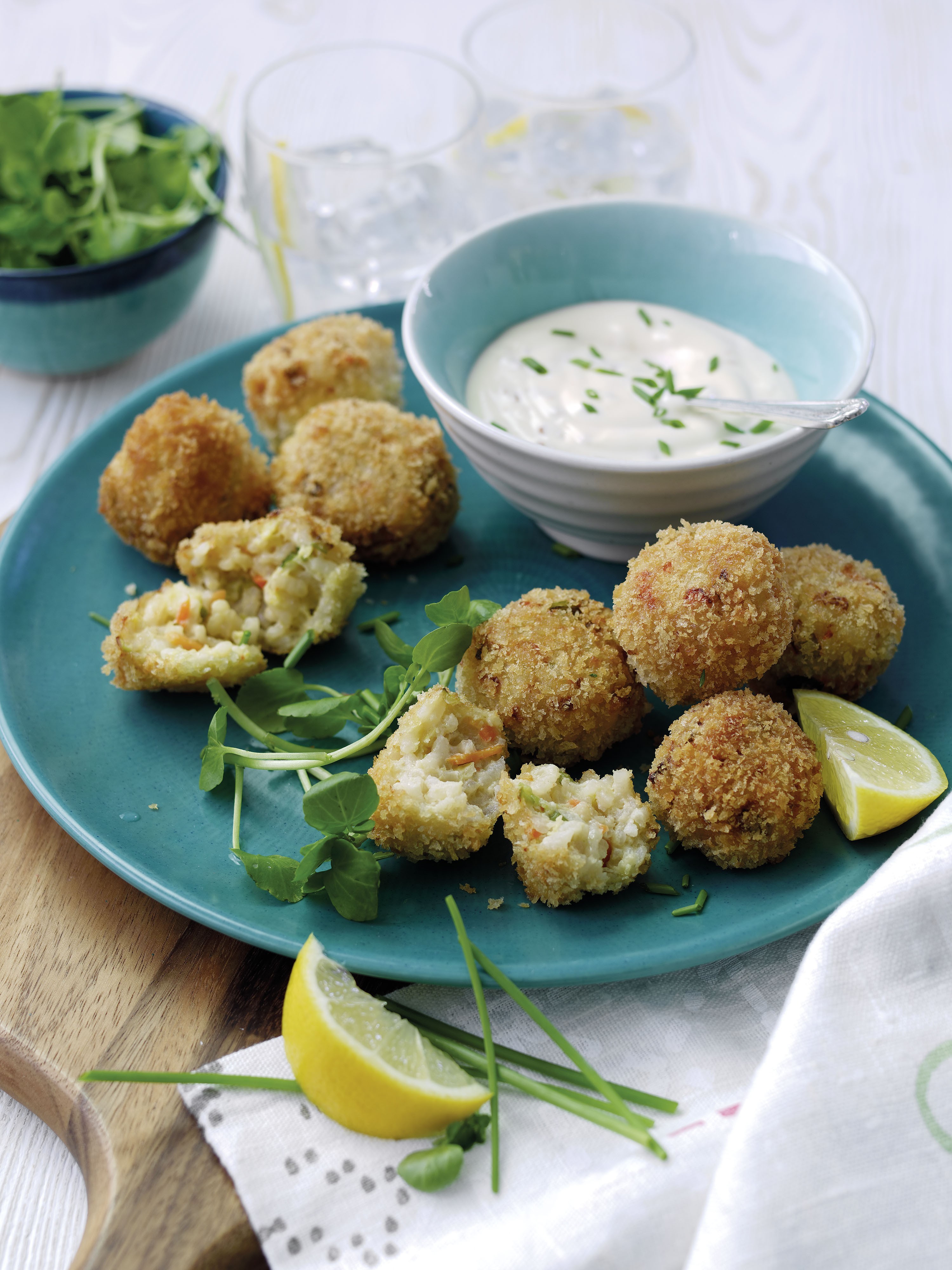 Kimchi Arancini Balls with Korean-style Aioli