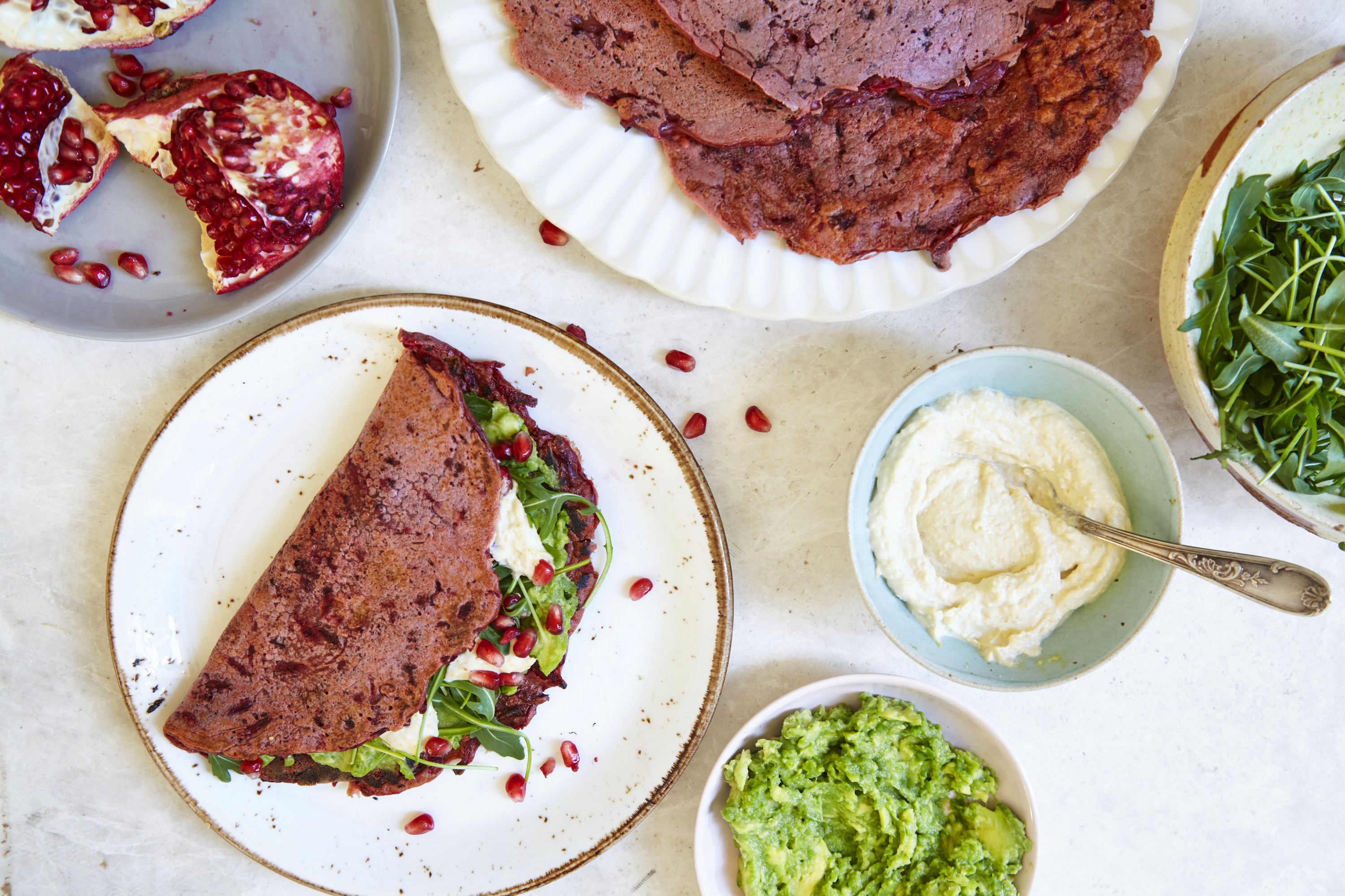 Madeleine Shaw’s Beetroot Crêpes