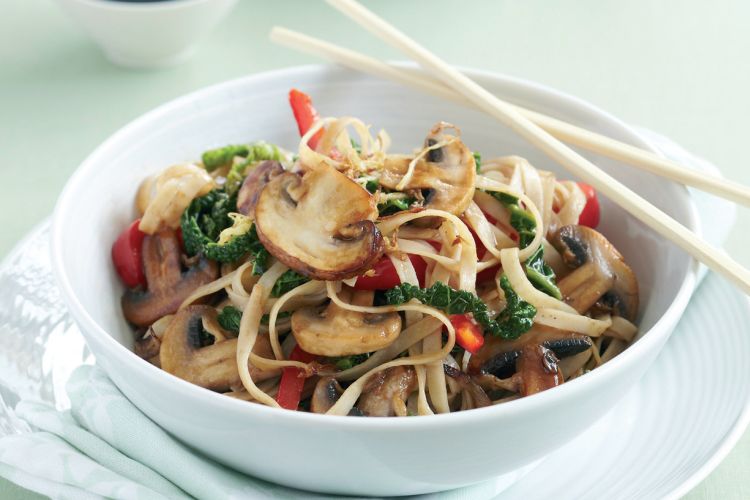 Cabbage and Mushroom Stir-fry
