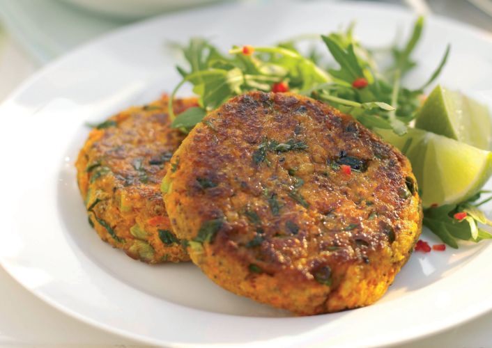 Carrot and Coriander Burgers Recipe: Veggie