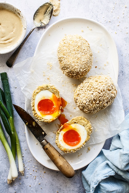 Spiced Chickpea Scotch Eggs