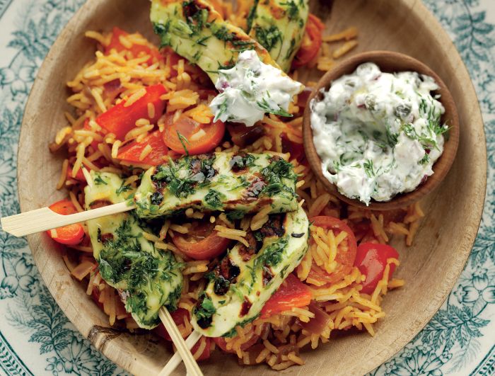 Chilli and Halloumi Skewers
