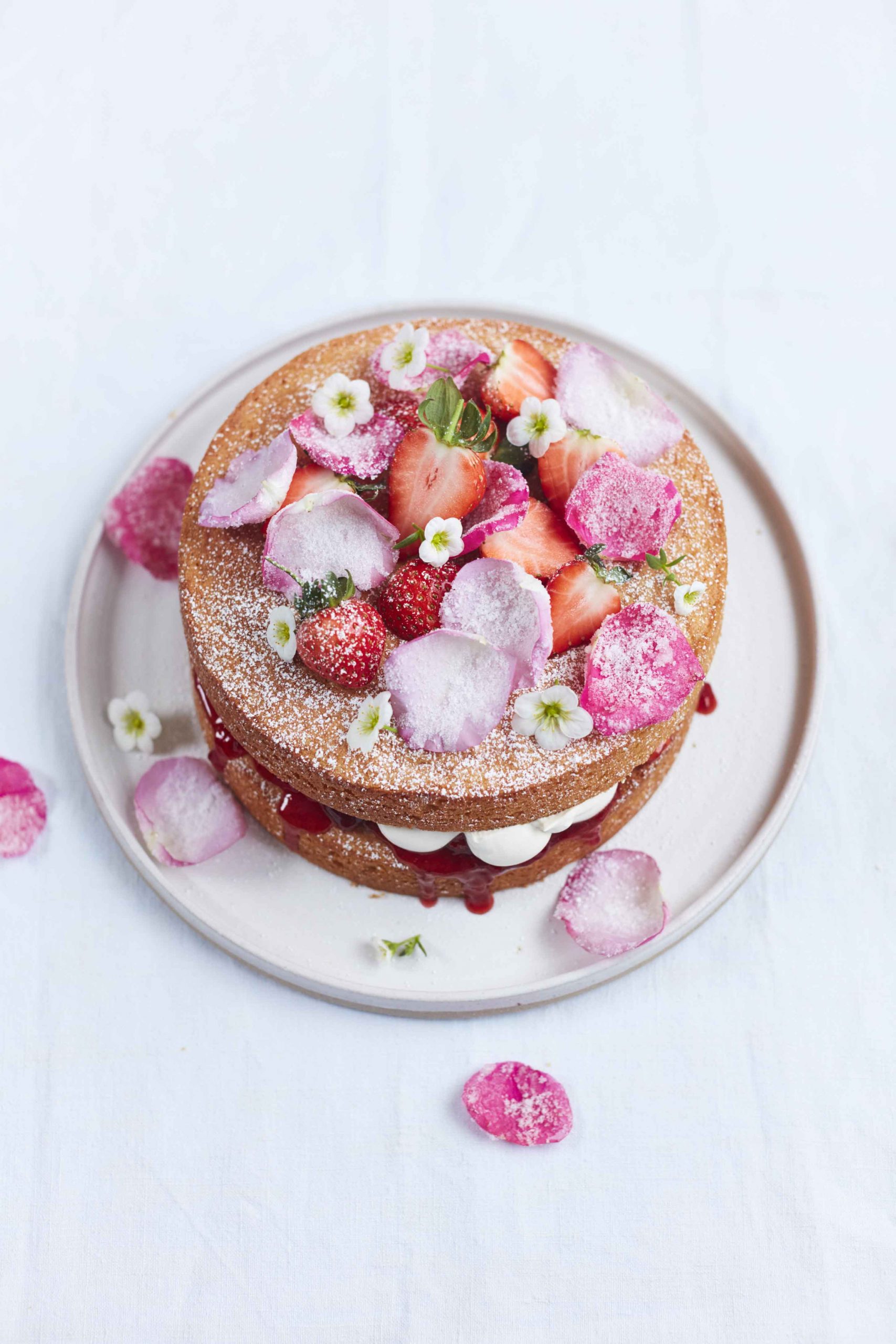 Classic Rosewater Victoria Sponge