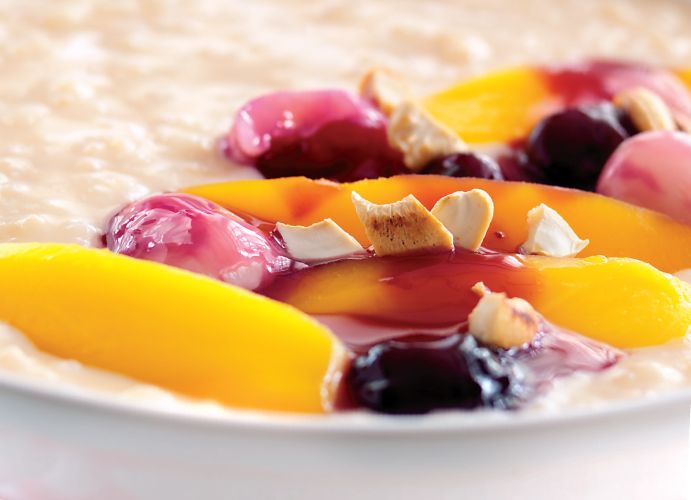 Coconut Rice Pudding with Exotic Fruits