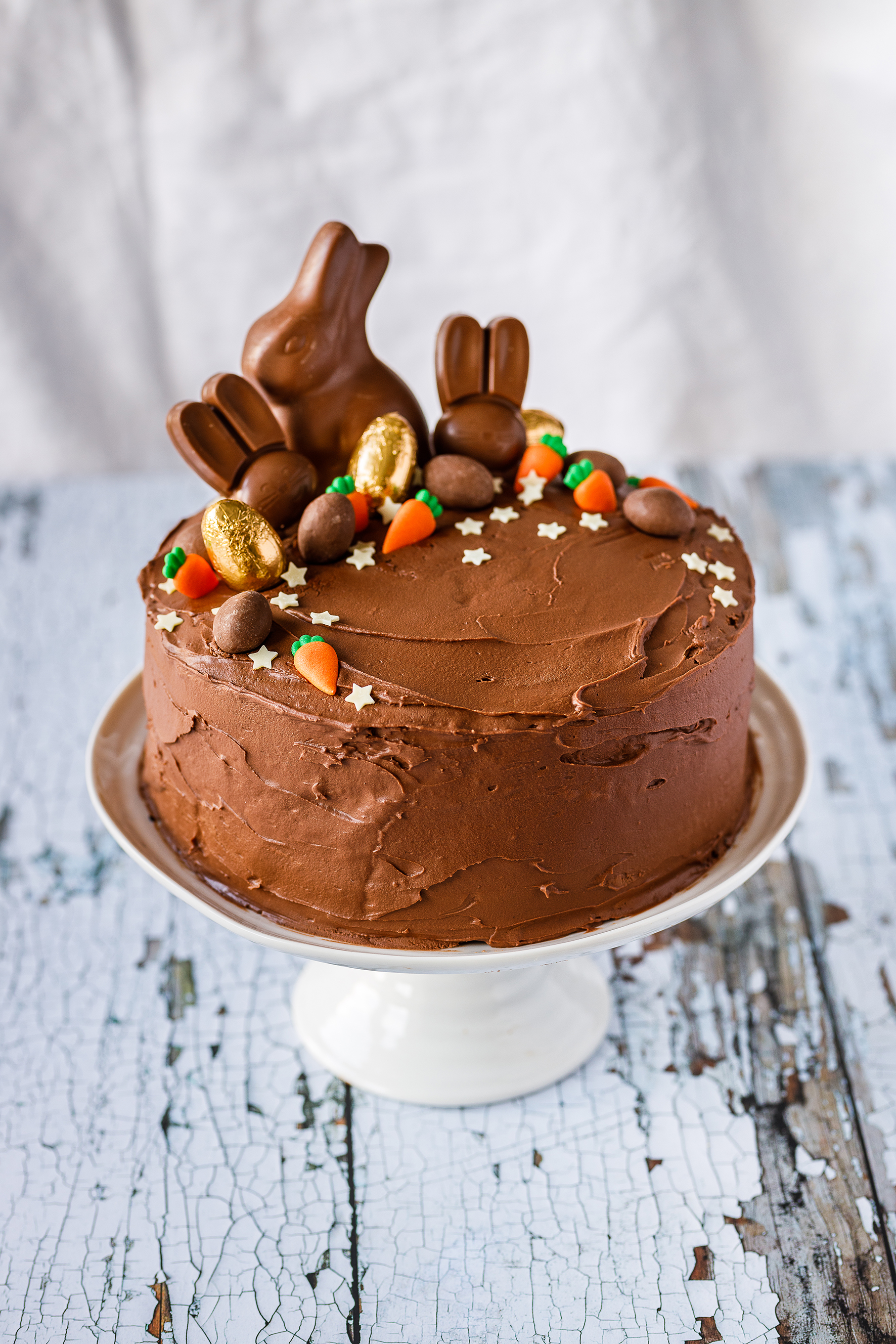 Easter Mocha Fudge Cake