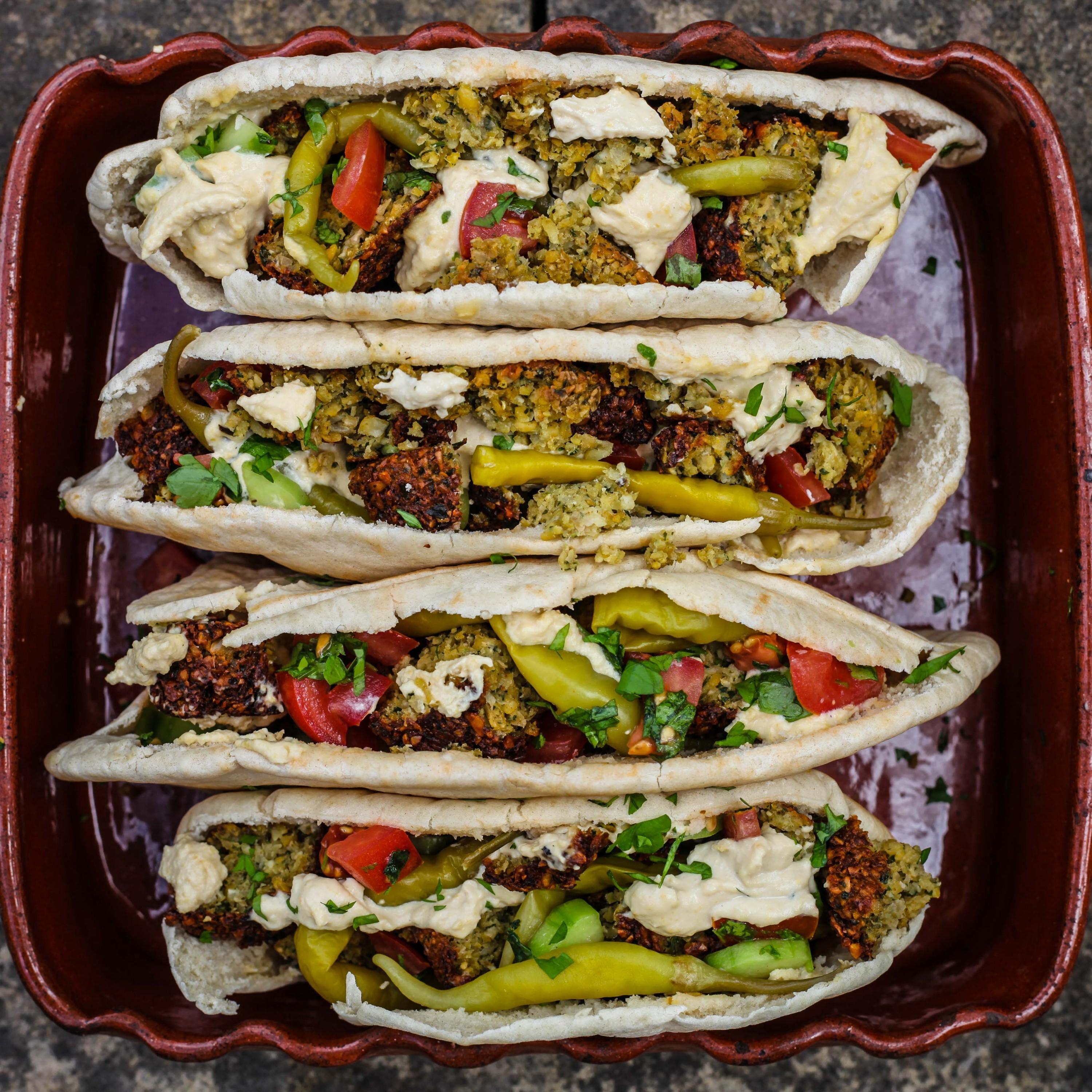 The Ultimate Homemade Falafel Pittas