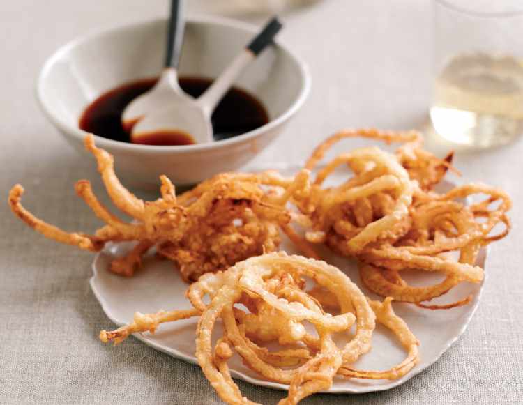 Fried Onions with Ponzu Sauce
