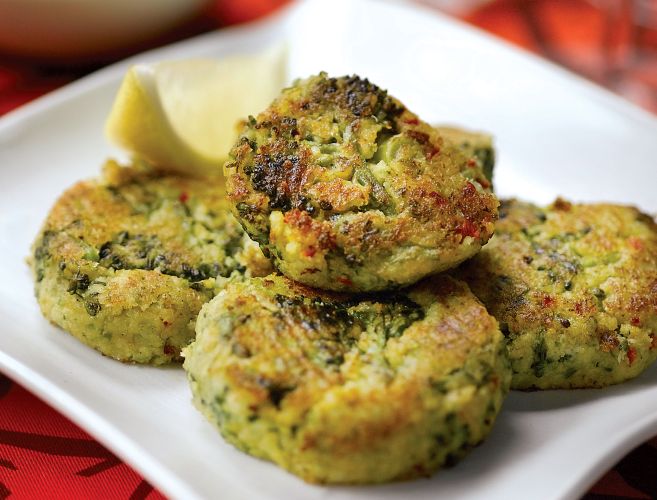 Jo Pratt’s Tenderstem, Chilli and Chickpea Bites