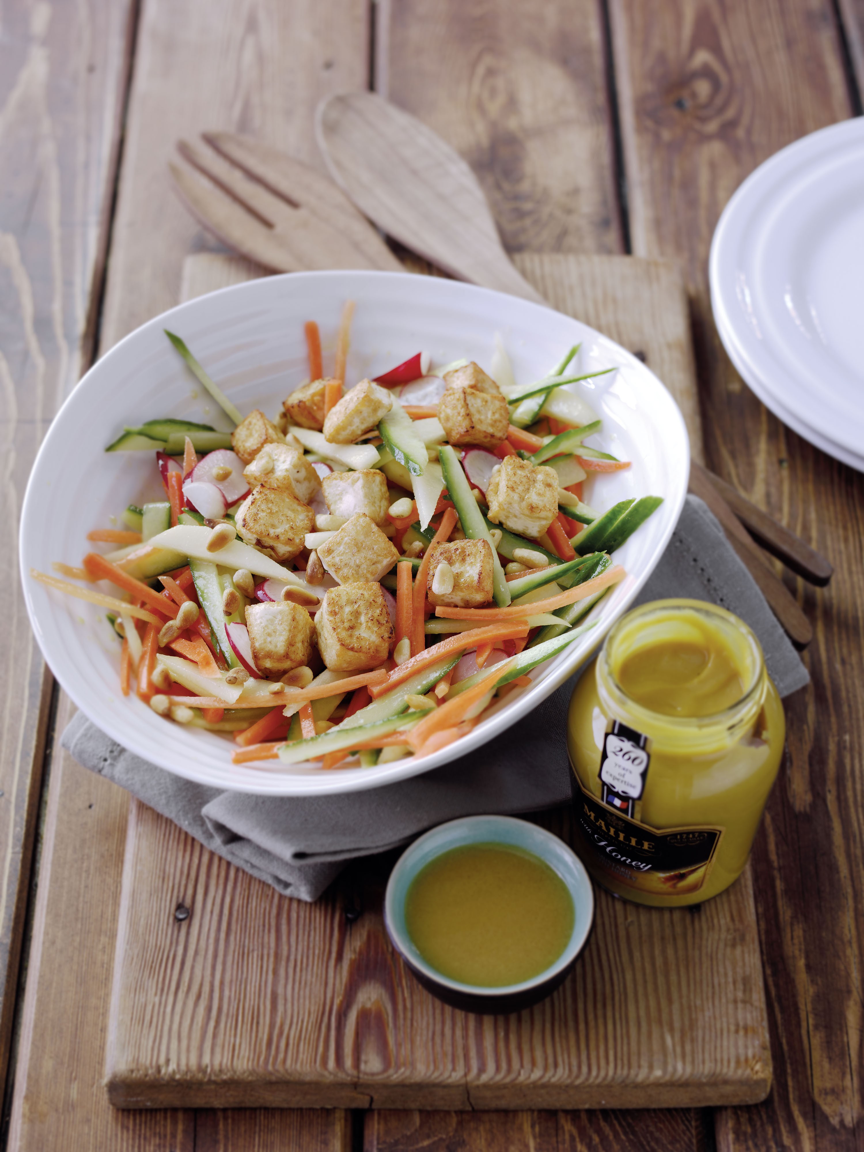 Korean Honey Mustard Summer Salad Bowl