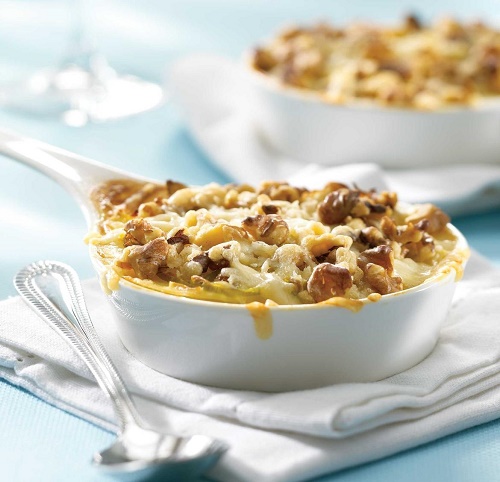 POTATO, LEEK AND CALIFORNIA WALNUT GRATIN