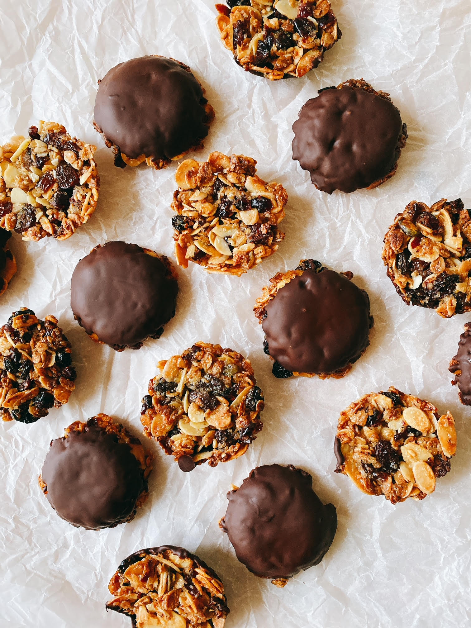Crunchy Granola Florentines