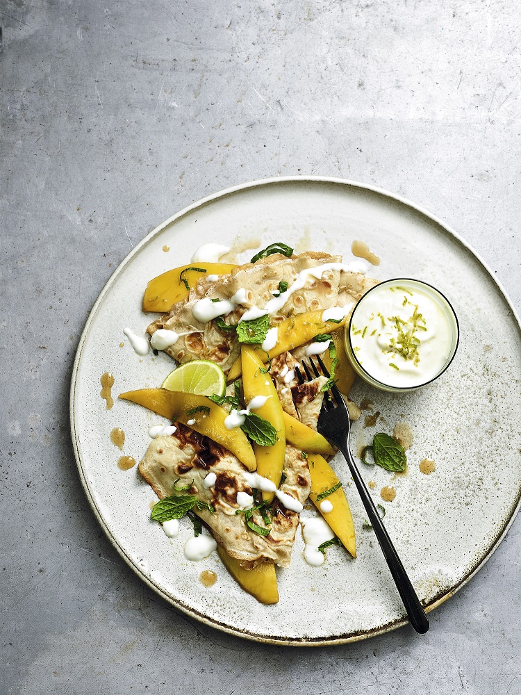 MANGO MOJITO PANCAKES
