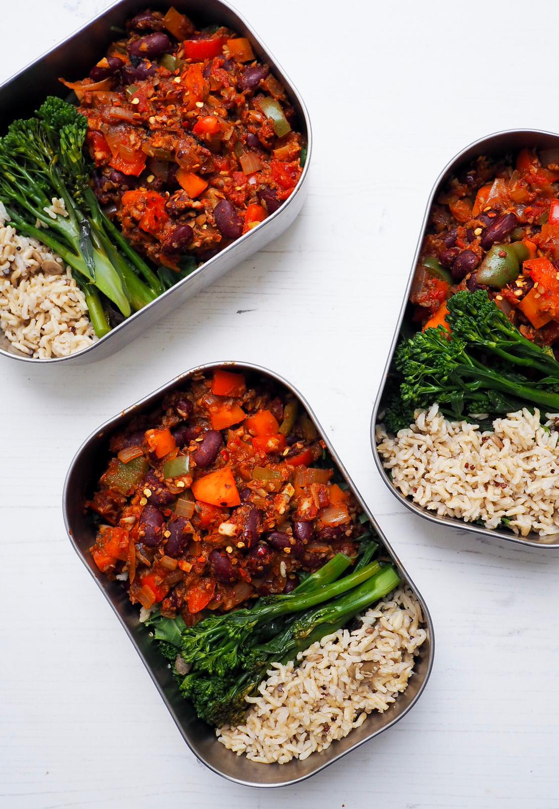 Mushroom and Bean Chilli
