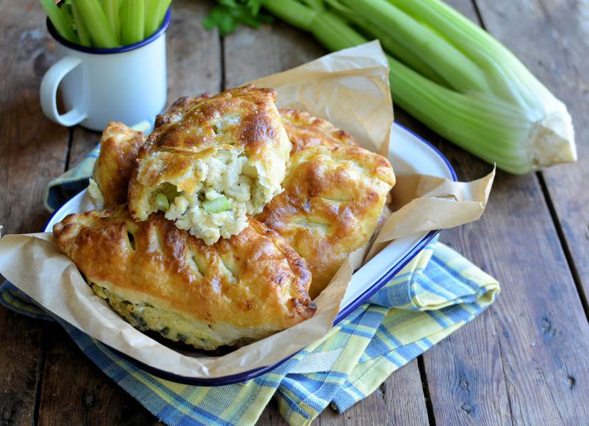 Stilton Cheese and Fenland Celery Pasties