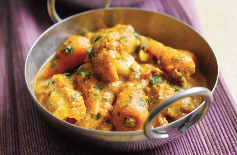 Quick Chantenay & Cauliflower Curry