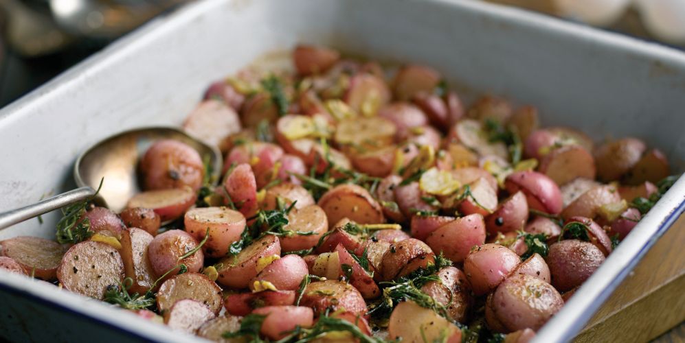 Roasted Radishes with Garlic and Rosemary