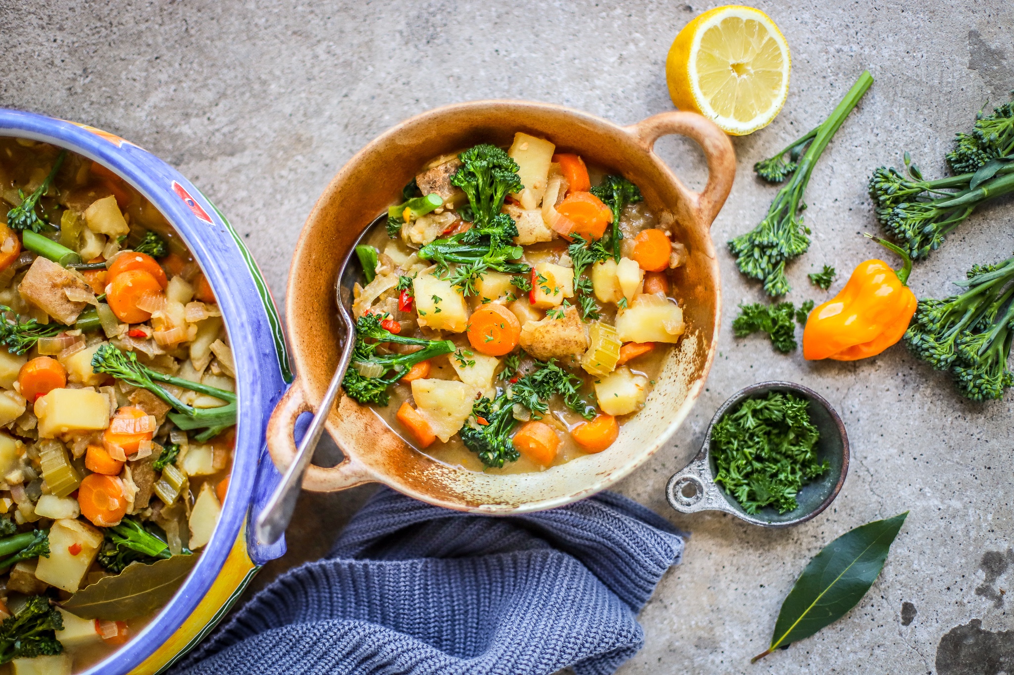 Senegalese Yassa Stew with Tenderstem broccoli