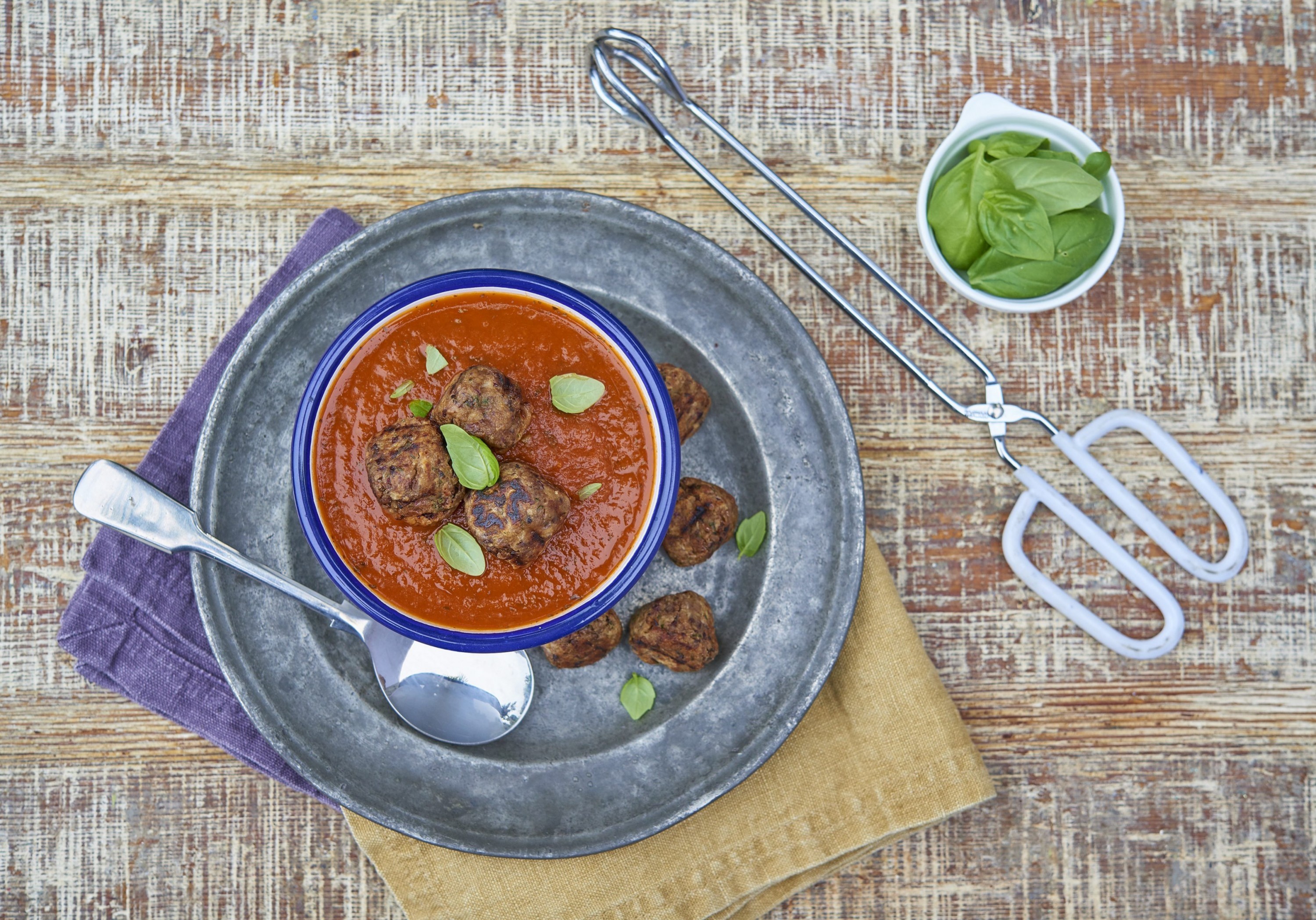 Slow Roast Tomato Soup with Black Bean and Kidney Bean Dumplings