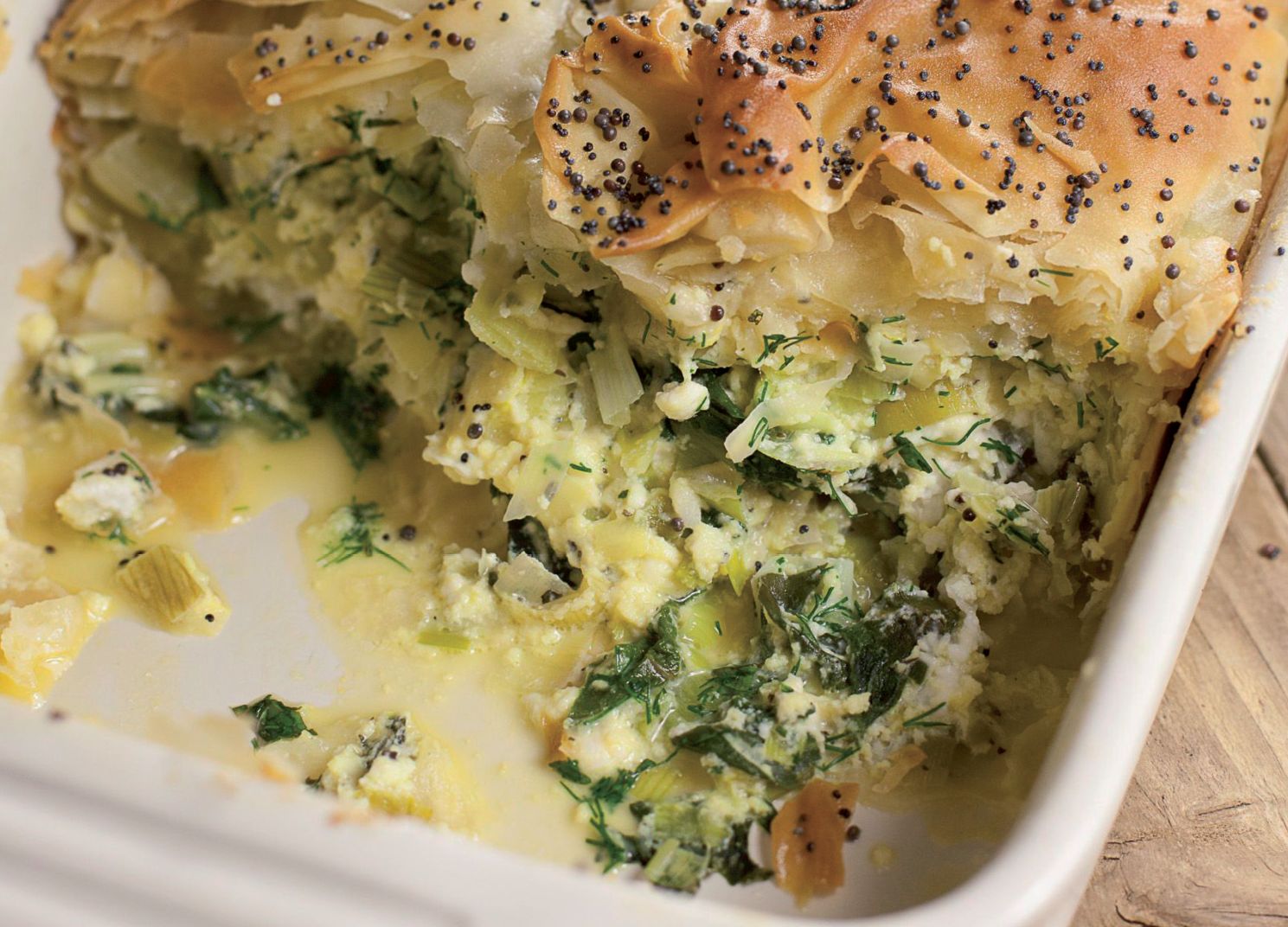 Spanakopita with Chard and Leeks