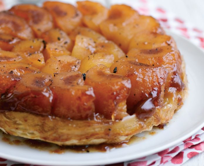 Spiced Pink Lady Tarte Tatin