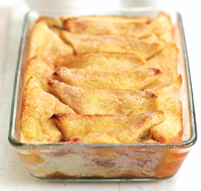 Strawberry Bread and Butter Pudding