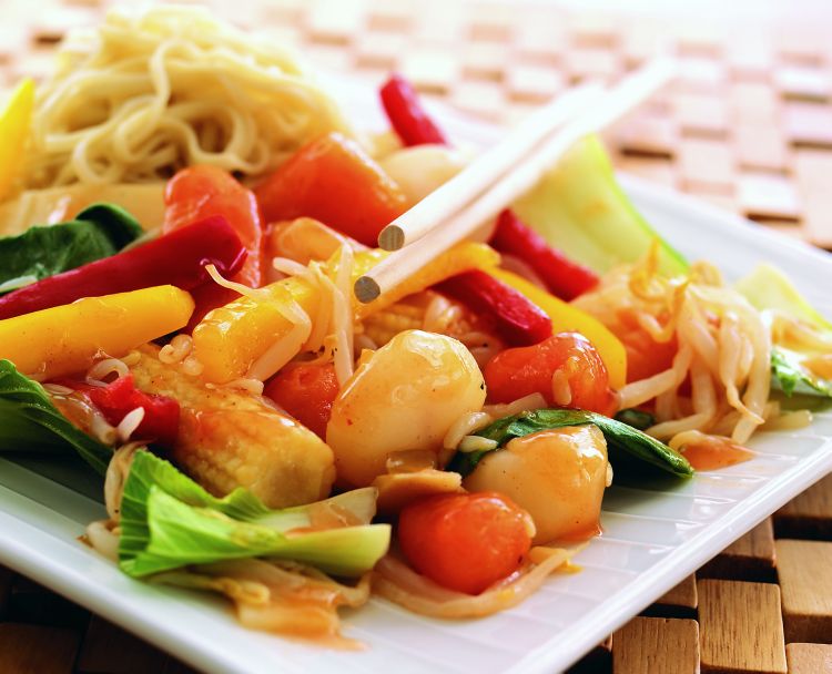 Sweet and Sour Vegetable Stirfry Vegetarian Recipe