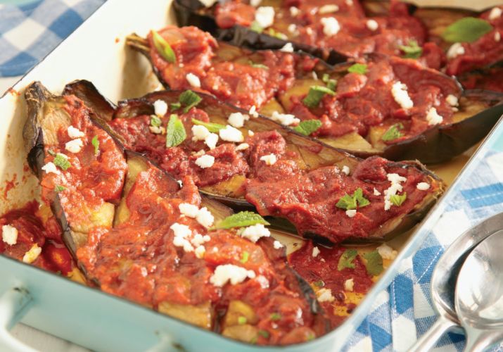 Tomato and Smoked Paprika Roasted Aubergines