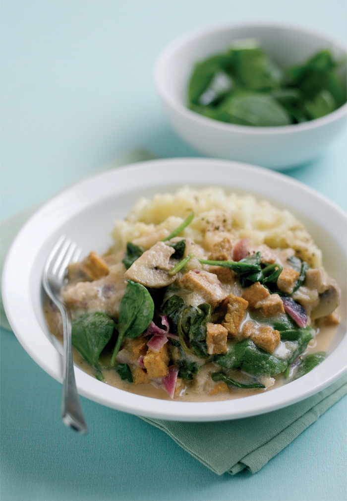 Organic Tofu in Cider Cassoulet