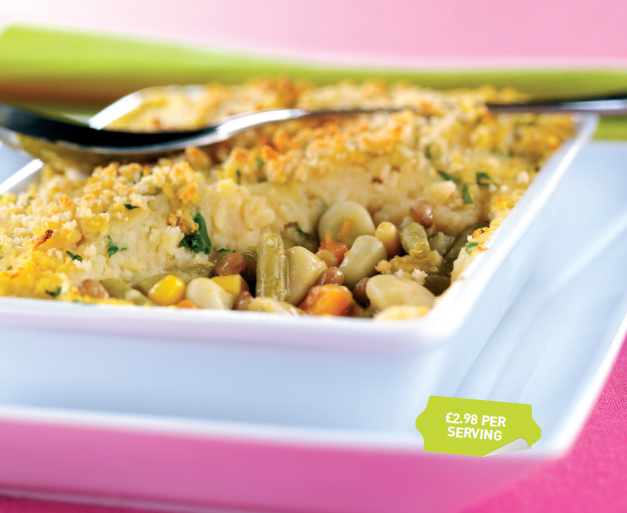 Beany Vegetable Bake Recipe: Veggie