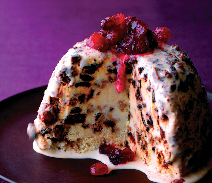 Christmas Cake and Brandy Parfait