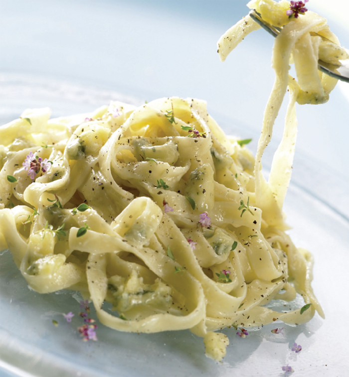 Creamy Blue Cheese Tagliatelle