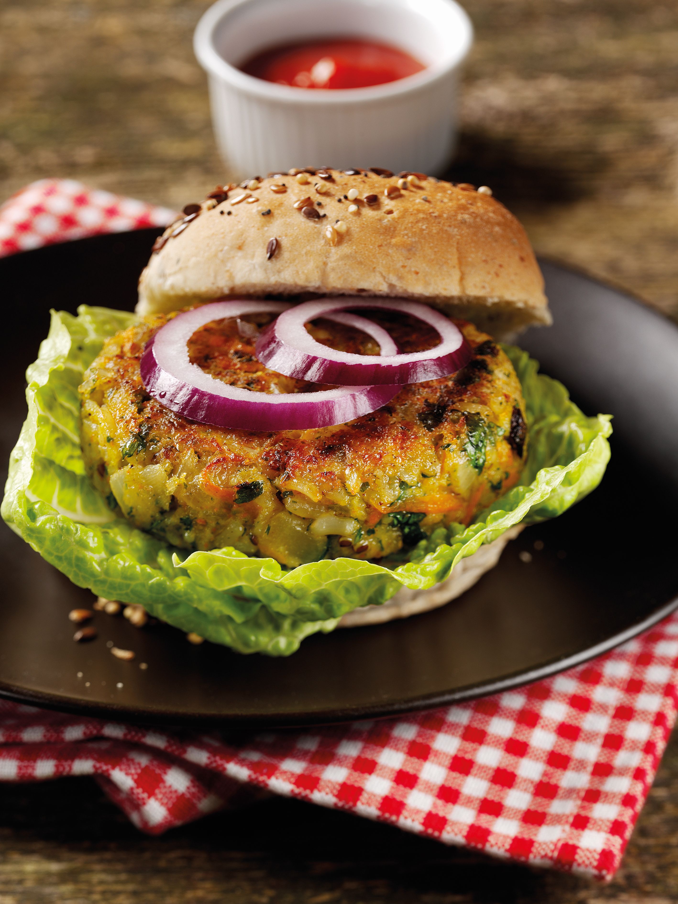Wholegrain Brown Rice & Quinoa Veggie Burgers