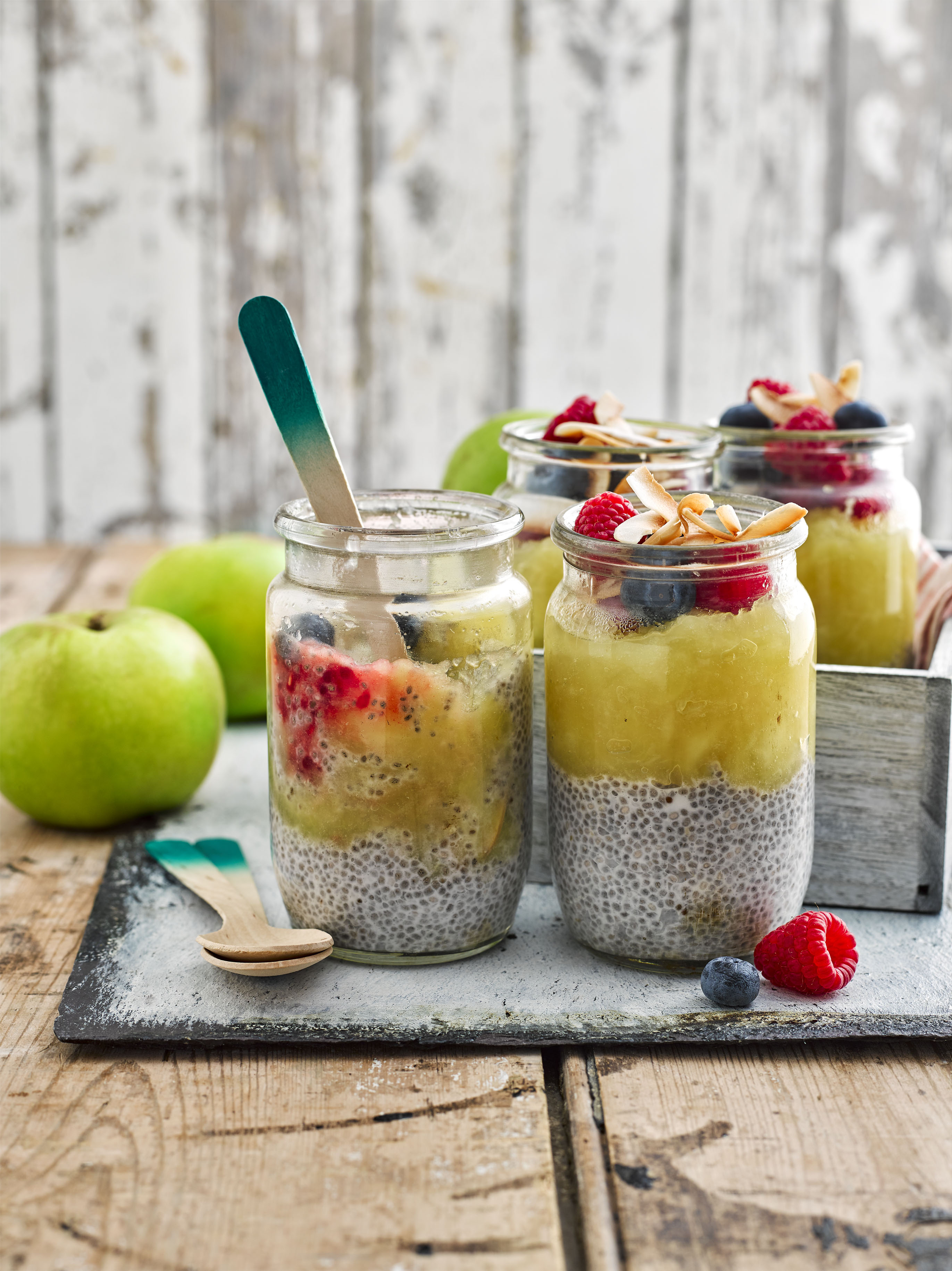 Vegan Bramley Apple and Coconut Chia Breakfast Bowl