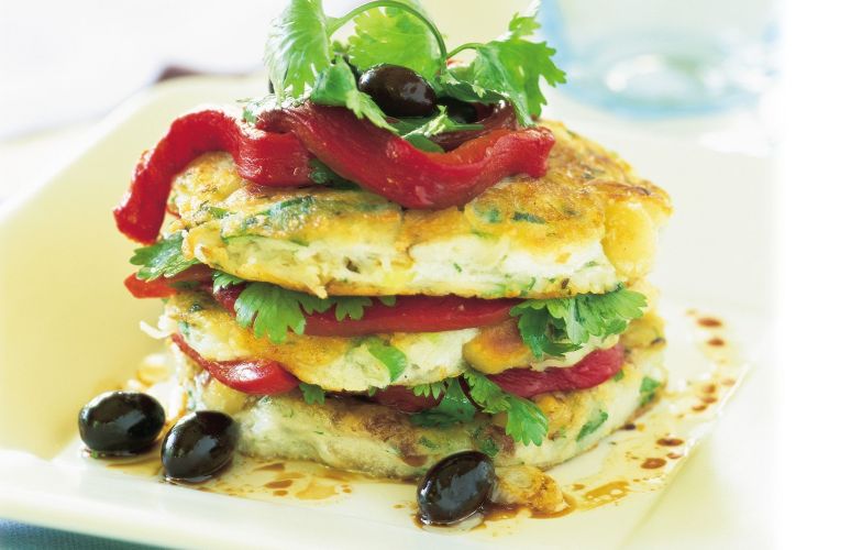 Vegetarian Macadamia & Green Onion Noodle Fritters