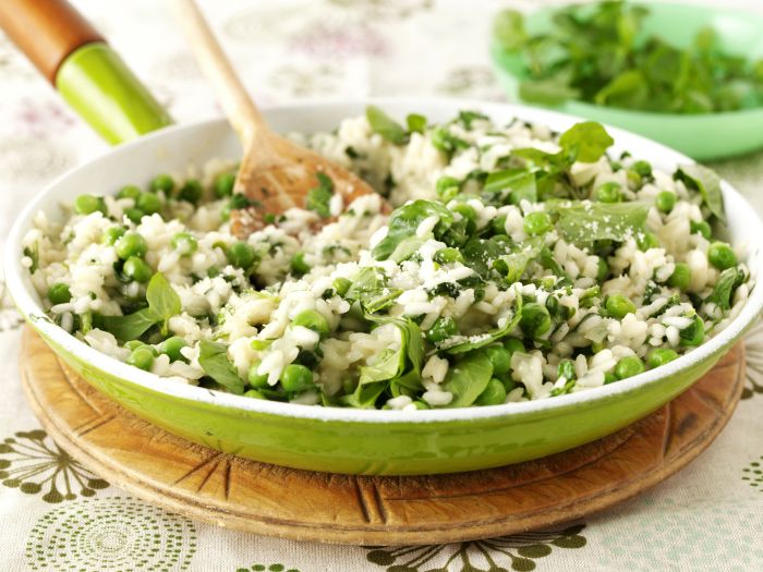 Watercress and Pea Risotto