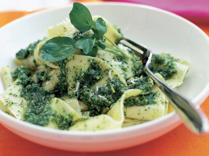 Watercress, Spinach &amp; Rocket Pesto Vegetarian Recipe