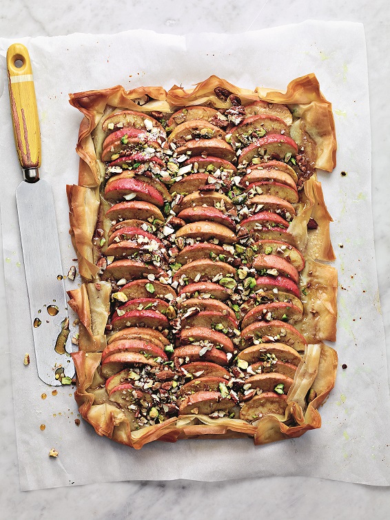 Apple + Orange Baklava Tart