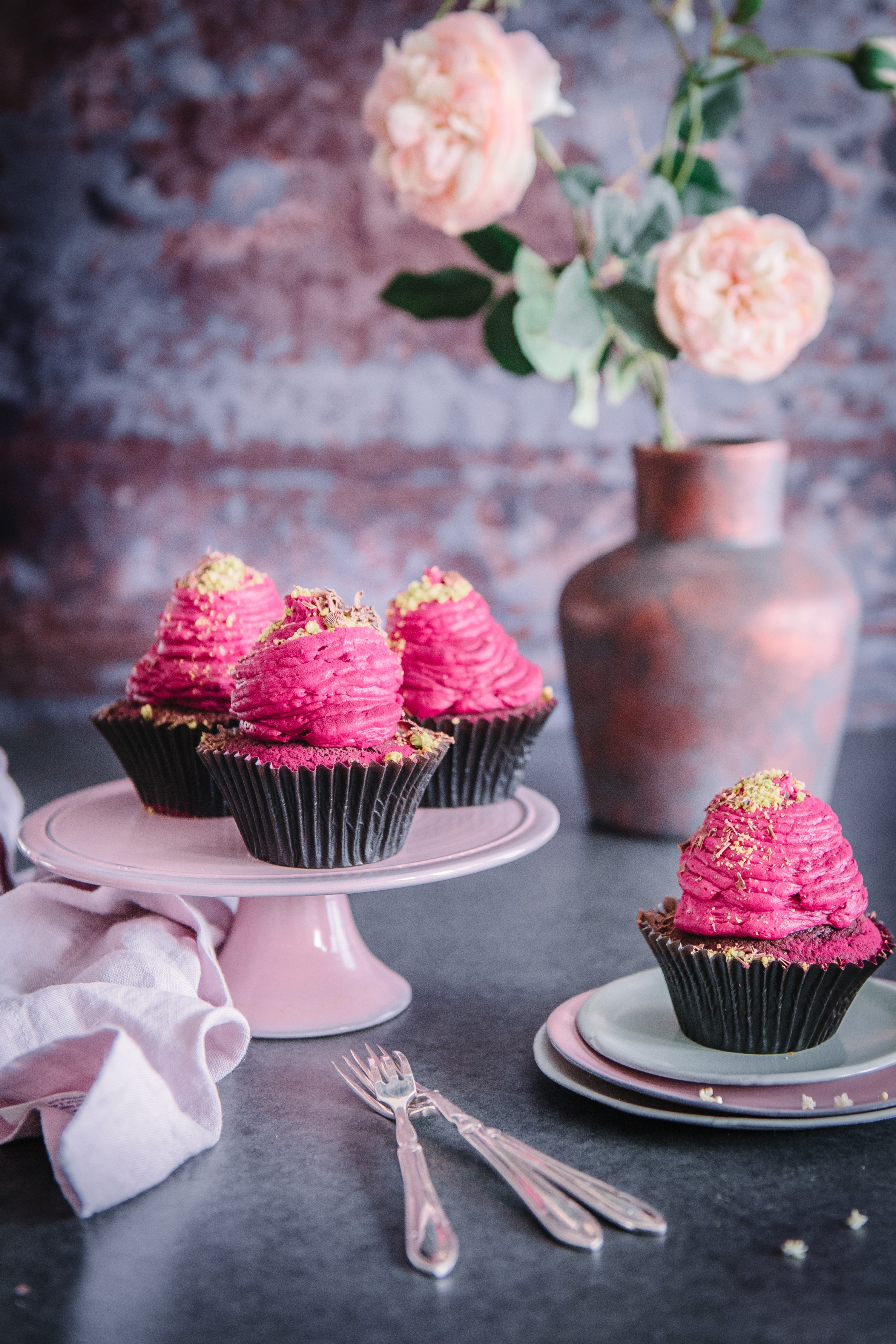Vegan Chocolate and Beetroot Cupcakes