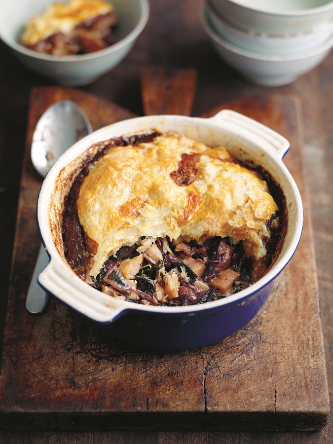 Riverford Kale, Celeriac and Mushroom Pie