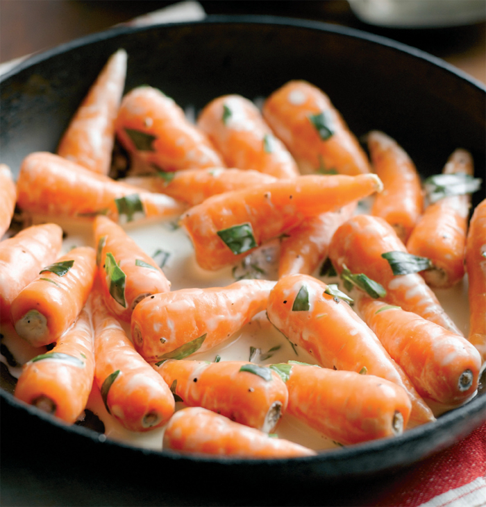 Quick Creamy Chantenay with Tarragon
