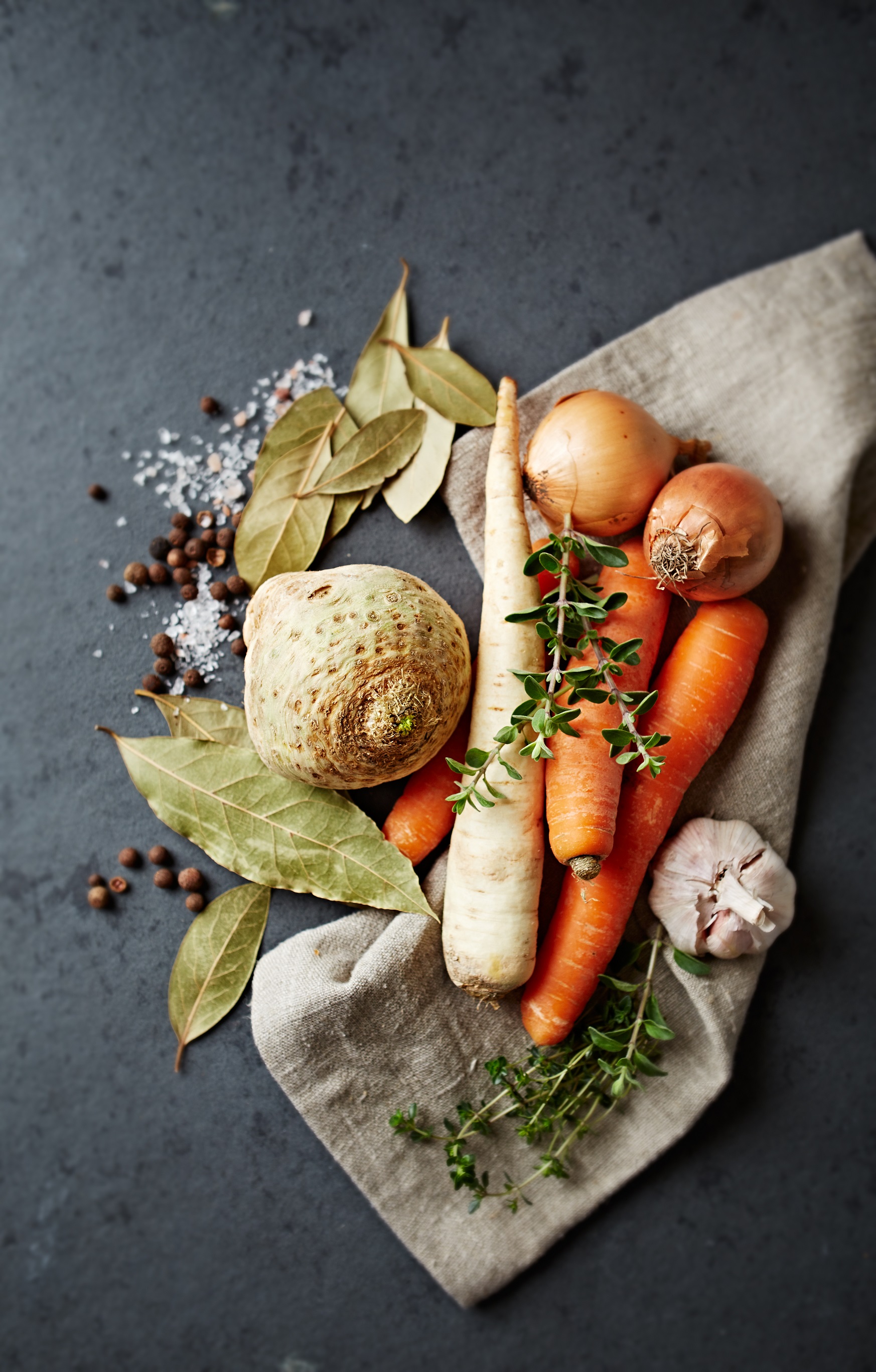 Homemade vegetable stock