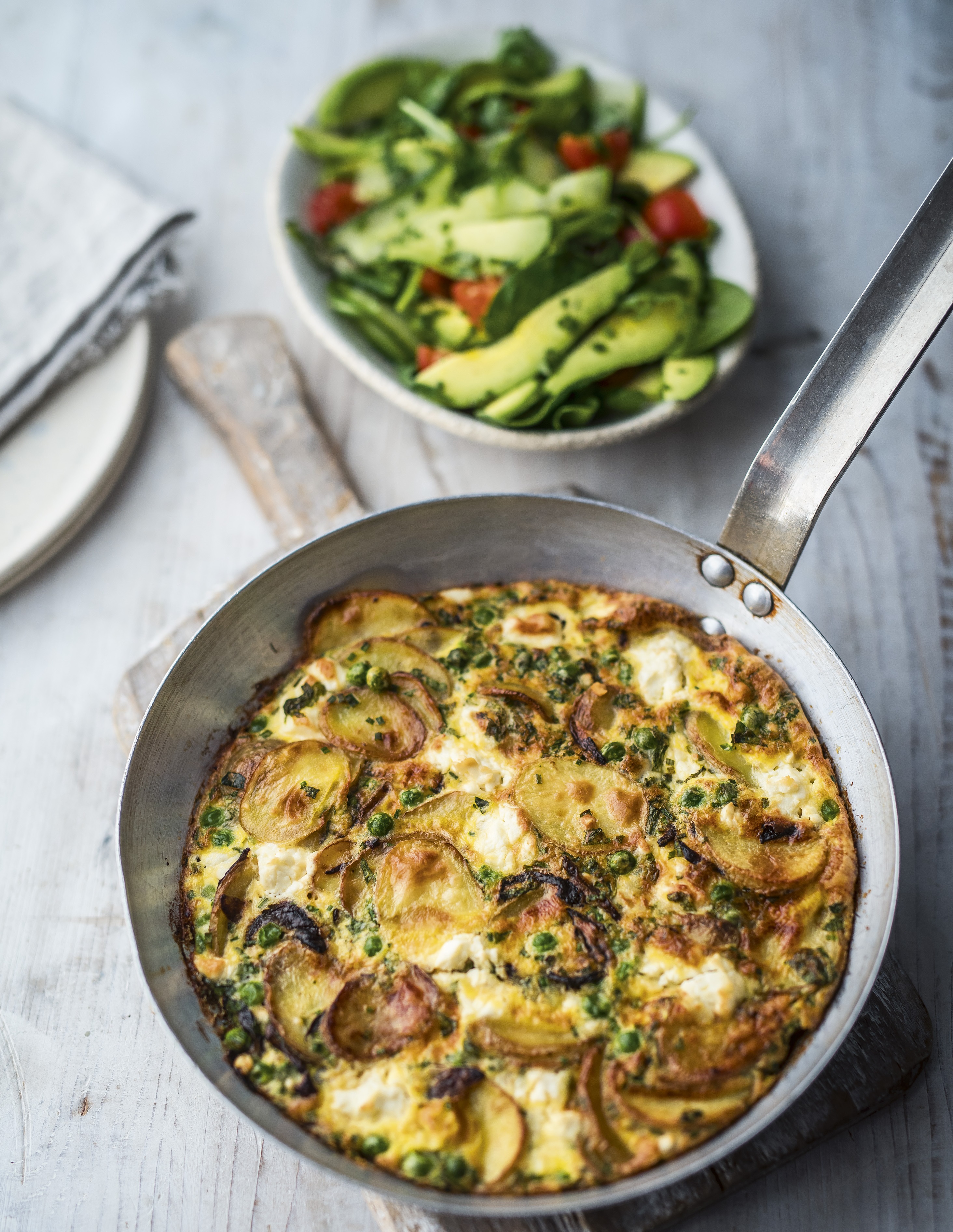 Pea, Feta & Mint Frittata
