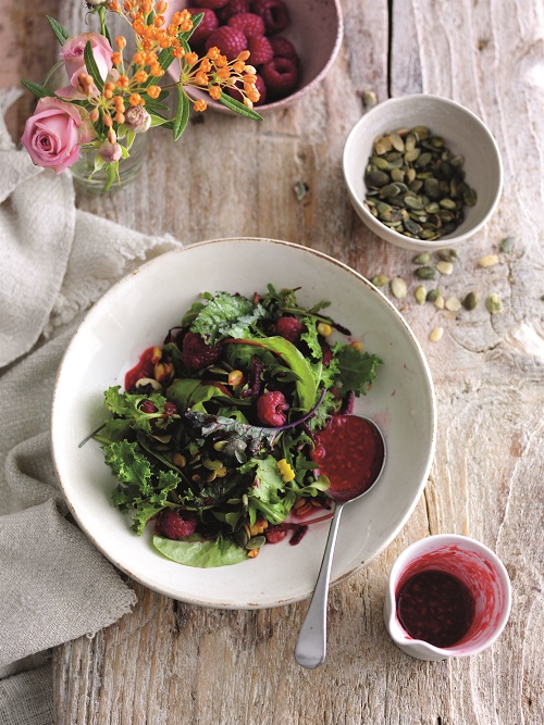 ROASTED CORN AND BEETROOT BOWL